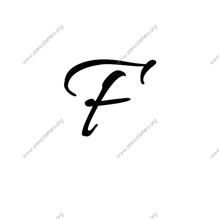 Capital F In Cursive