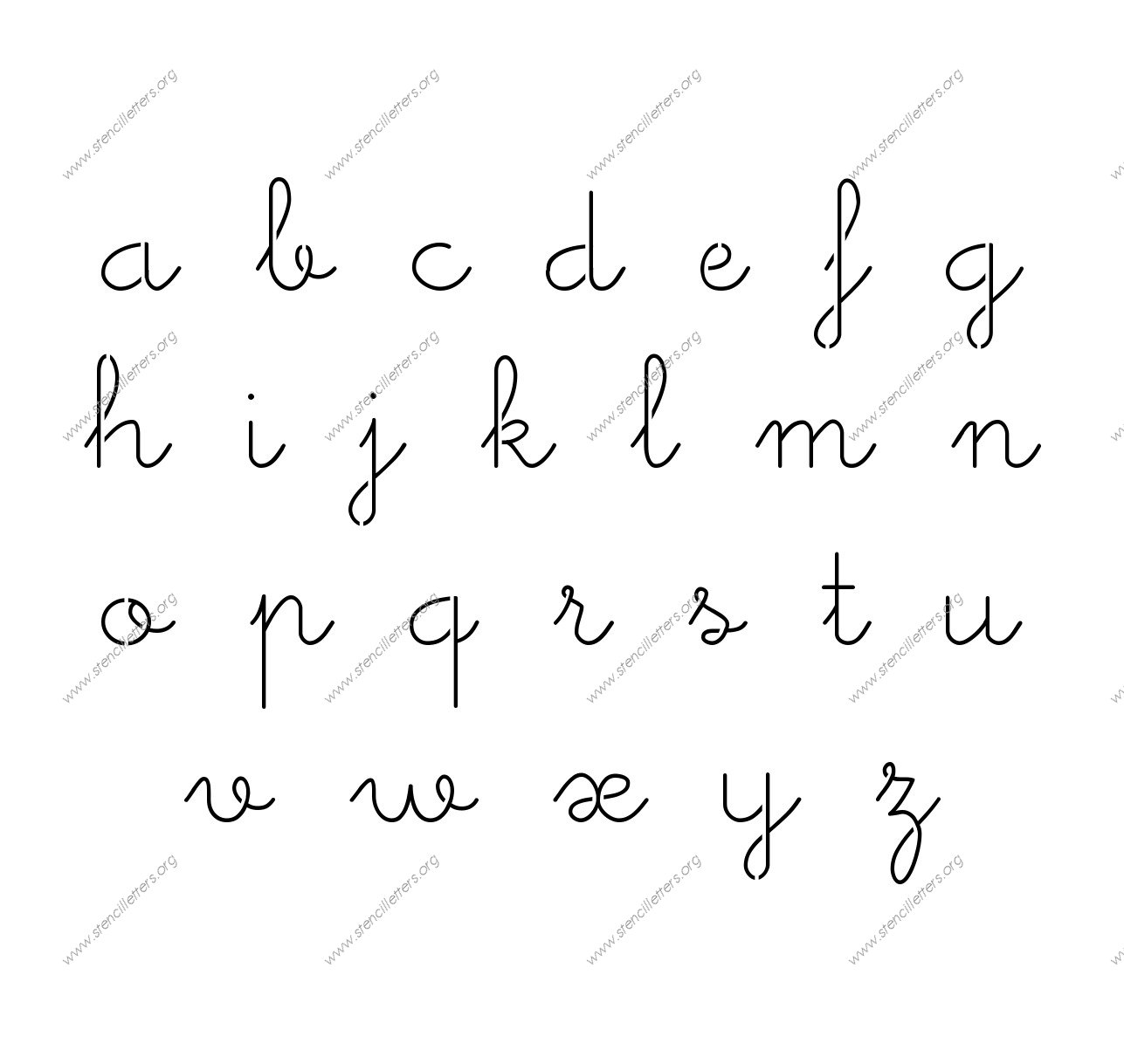 How to write in cursive uppercase and lowercase