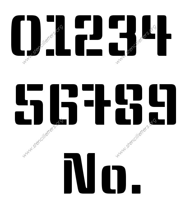Stylish Modern A to Z uppercase letter stencils