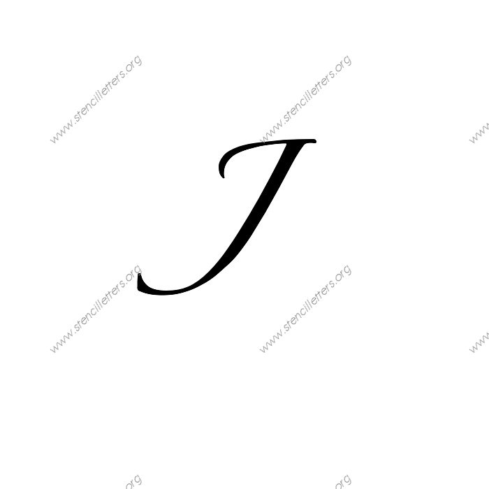 Script Cursive Uppercase Lowercase Letter Stencils A Z 1 4 To 12 Inch 