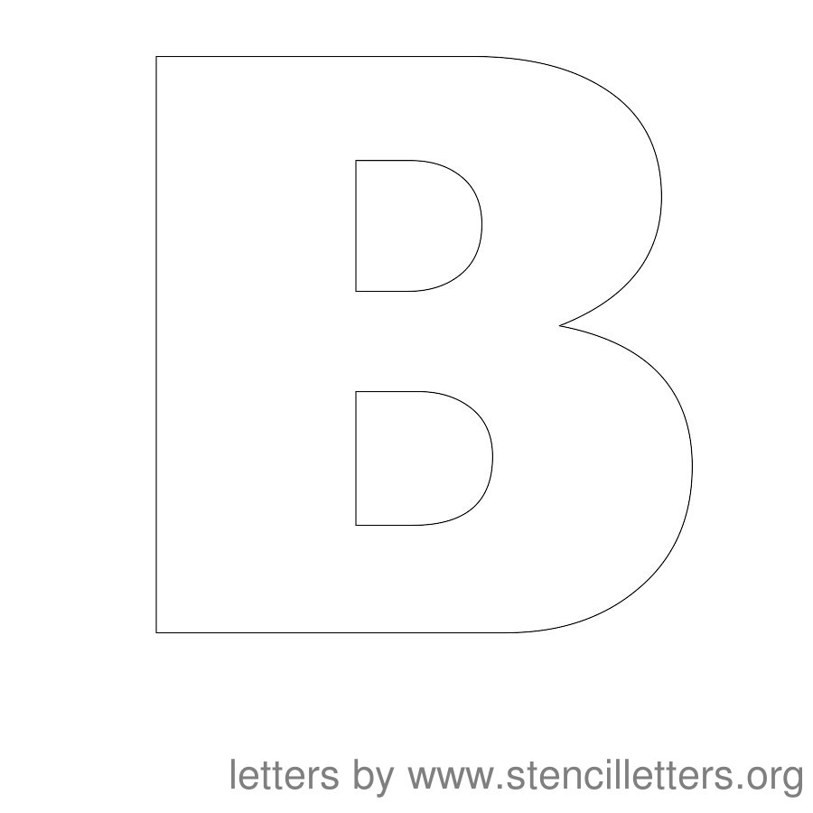 Free Printable 1 Inch Letter Stencils