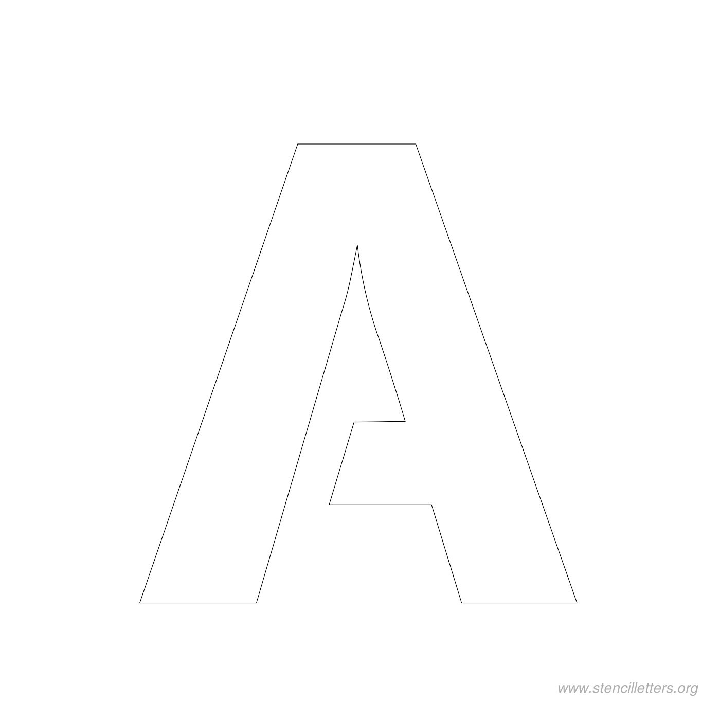 3 inch stencil letter a