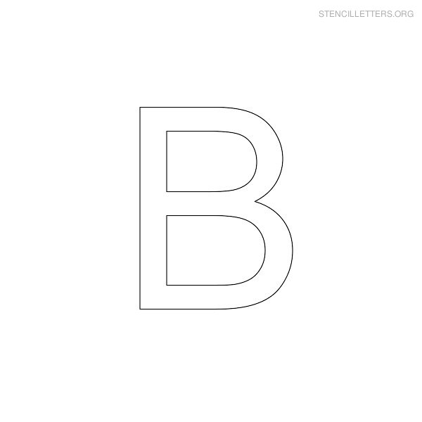 Stencil Letters B
