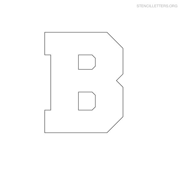 Stencil Letters B Printable Free B Stencils Stencil Letters Org