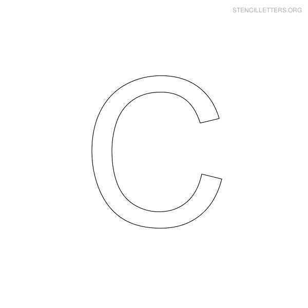 Stencil Letters C