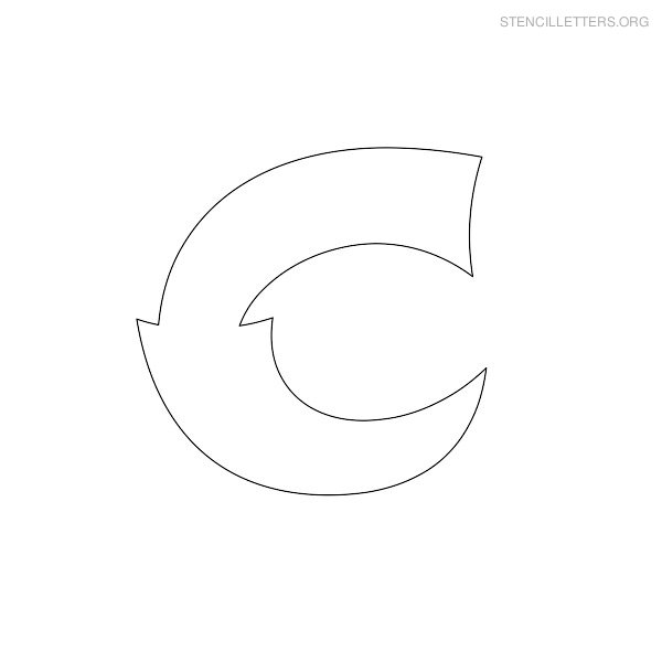 Large Letter C Template