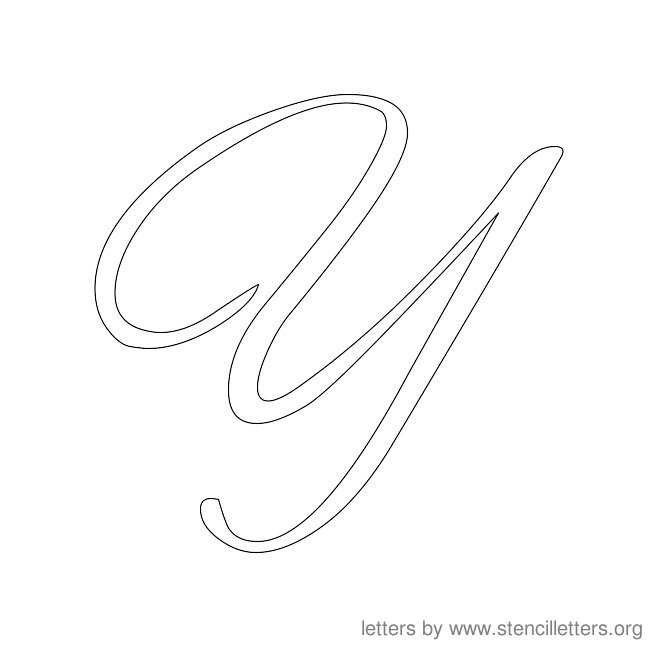 Cursive Stencil Letters Free Printable Alphabets