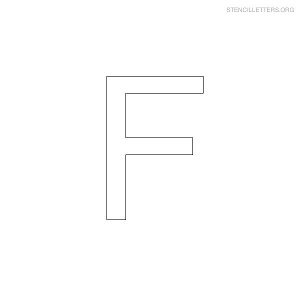 Stencil Letters F