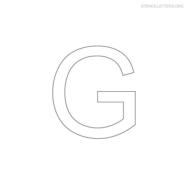 Stencil Letters G
