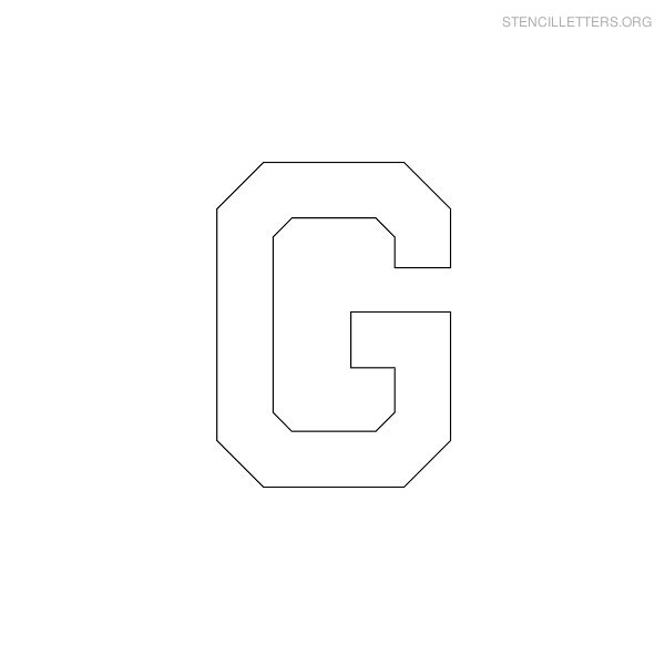 Stencil Letter Military G