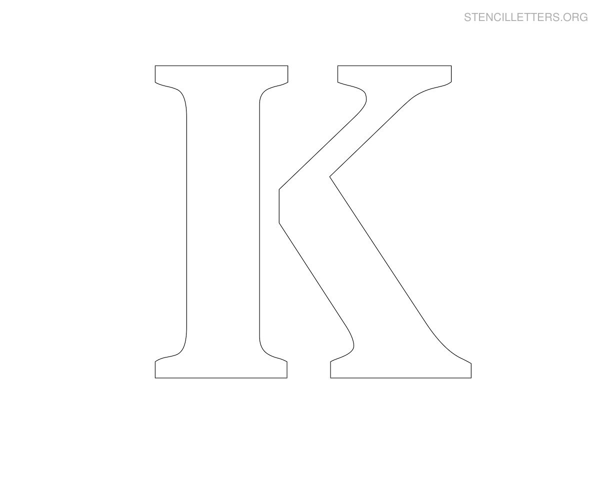 Stencil Letters K Printable Free K Stencils Stencil Letters Org