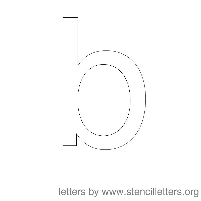 lowercase letter b