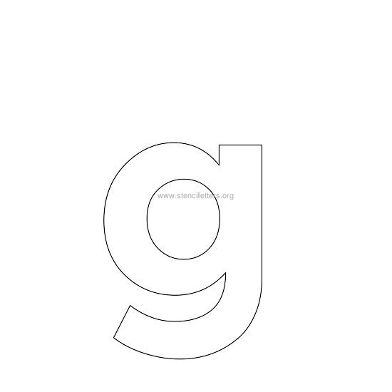 bold stencil letter g