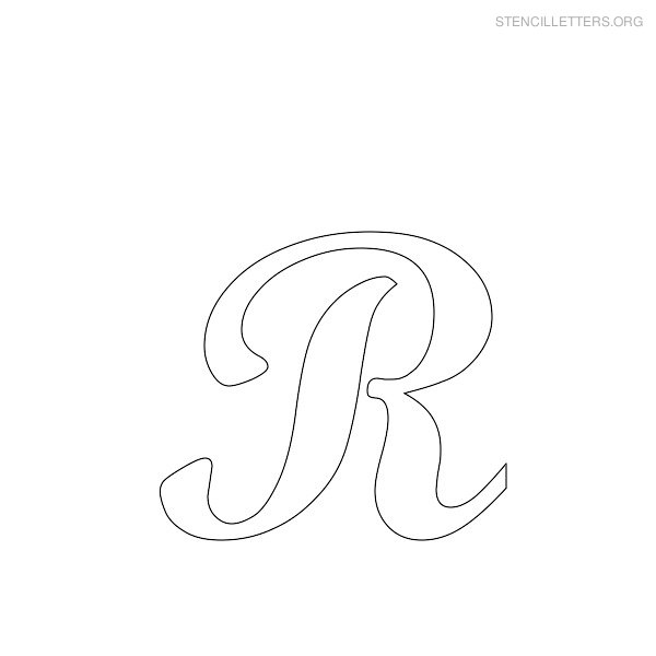 Stencil Letters R Printable Free R Stencils Stencil Letters Org