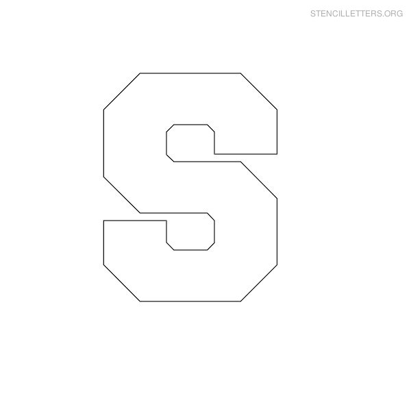 Stencil Letters S Printable Free S Stencils Stencil Letters Org