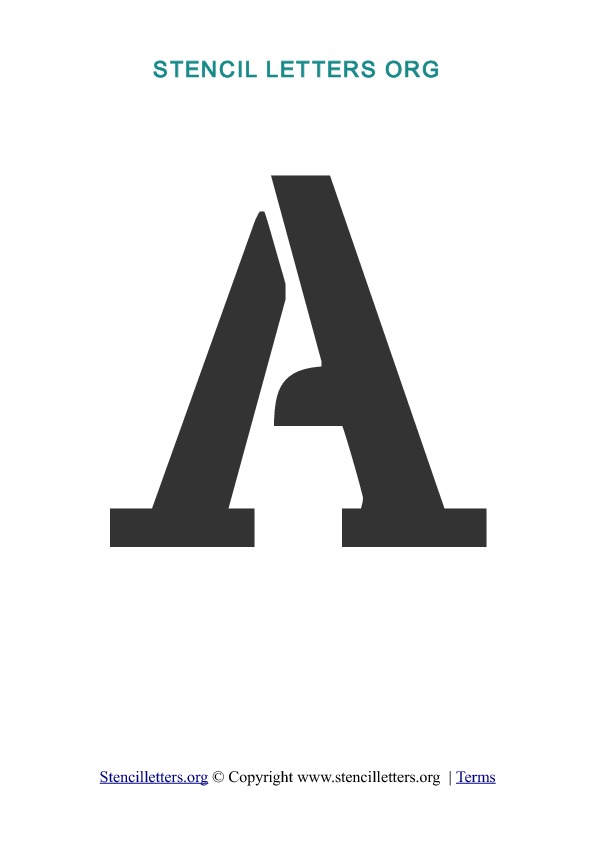 Alphabet Stencil Templates