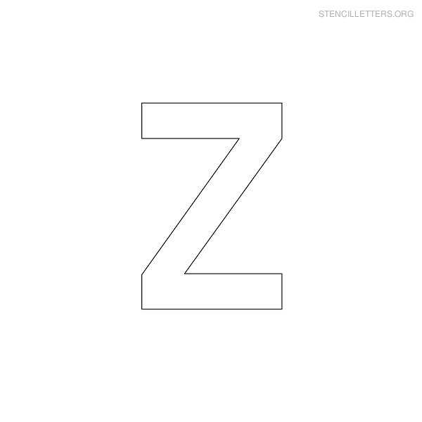 Stencil Letter Military Z