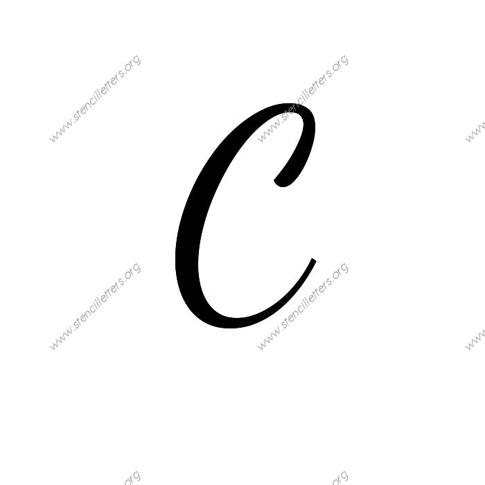 Cursive Writing Capital C