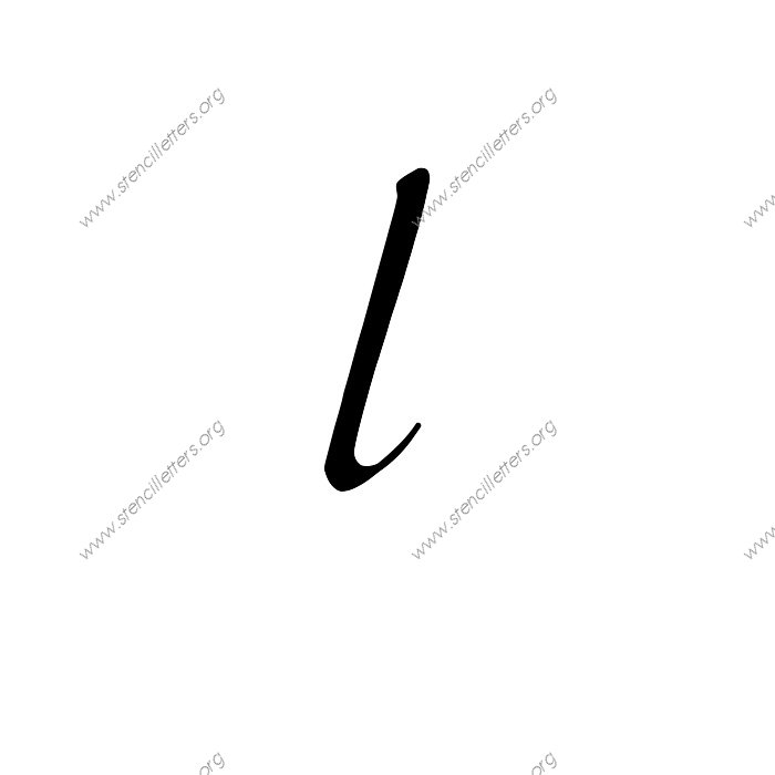 How To Write A Lowercase L In Cursive