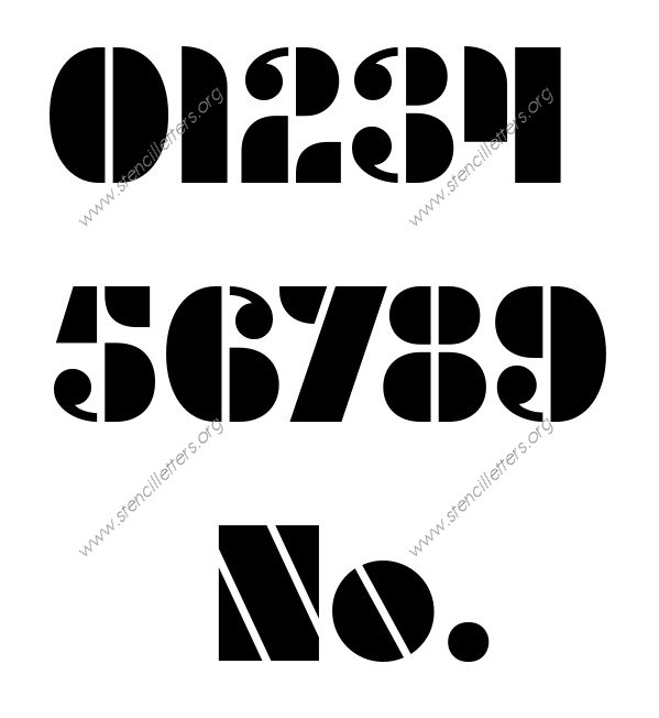 Circular Elegant A to Z uppercase letter stencils