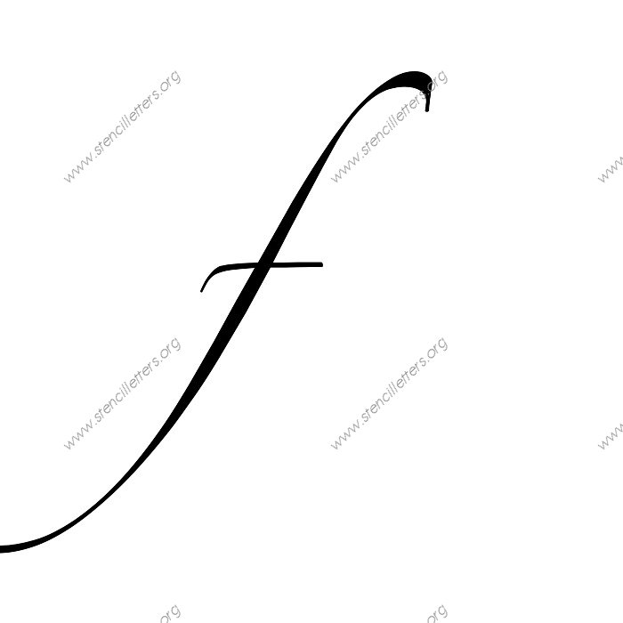 Script Cursive Uppercase Lowercase Letter Stencils A Z 1 4 To 12