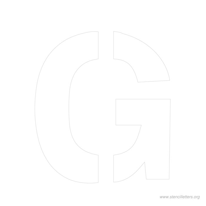 12 inch stencil letter g