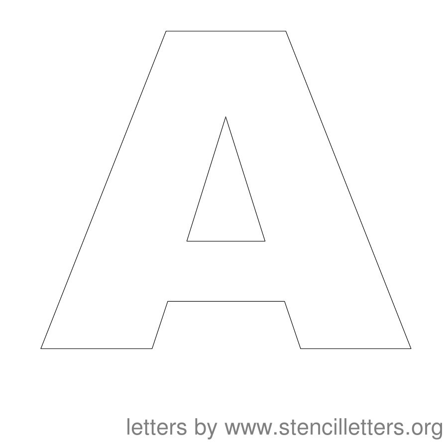 printable letters stencils to trace