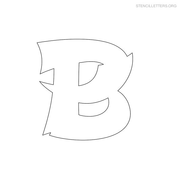 Stencil Letter Japanese B