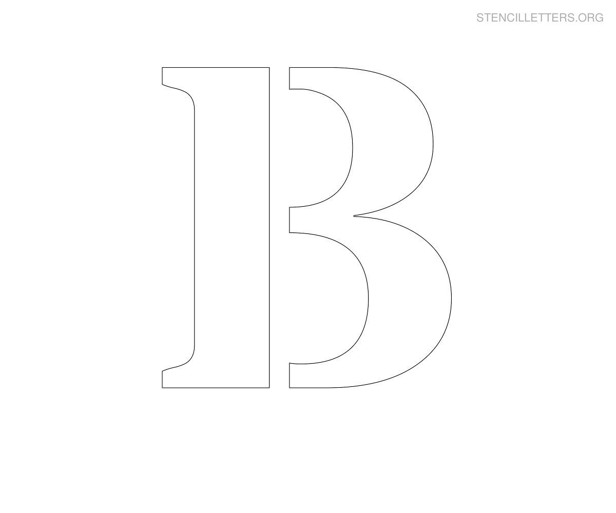 Stencil Letters B Printable Free B Stencils Stencil Letters Org