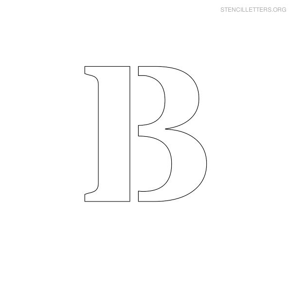 Stencil Letters B Printable Free B Stencils Stencil Letters Org