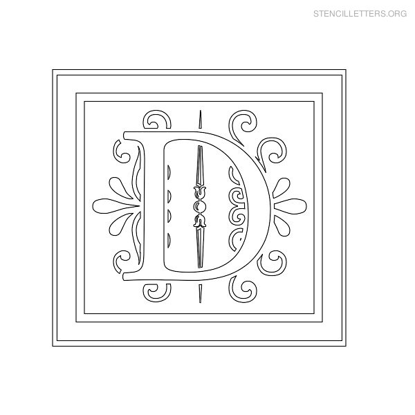 Stencil Letters D Printable Free D Stencils Stencil Letters Org