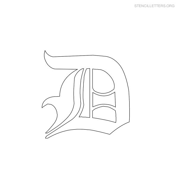 Stencil Letter Gothic D