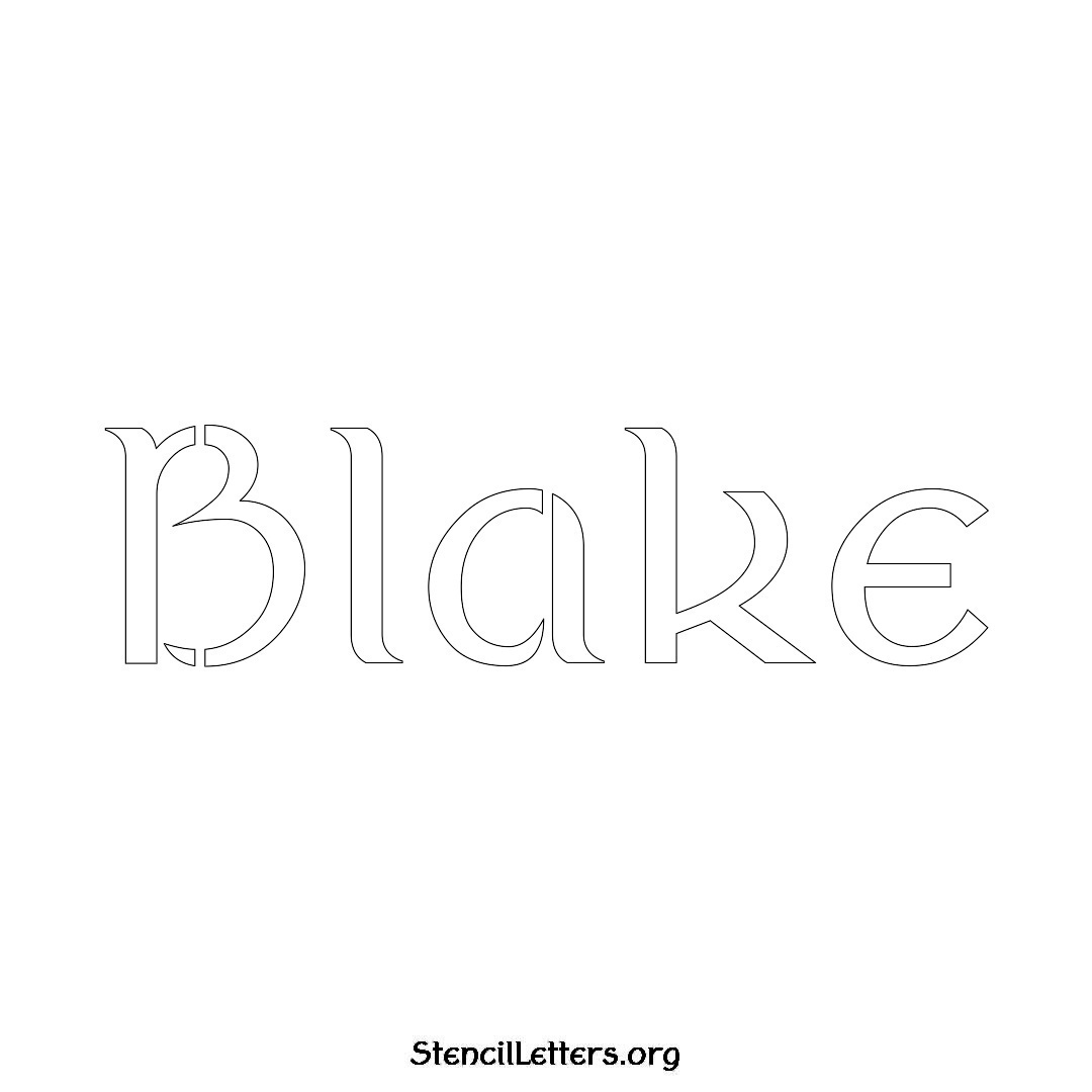 Blake Free Printable Family Name Stencils With 6 Unique Typography And 