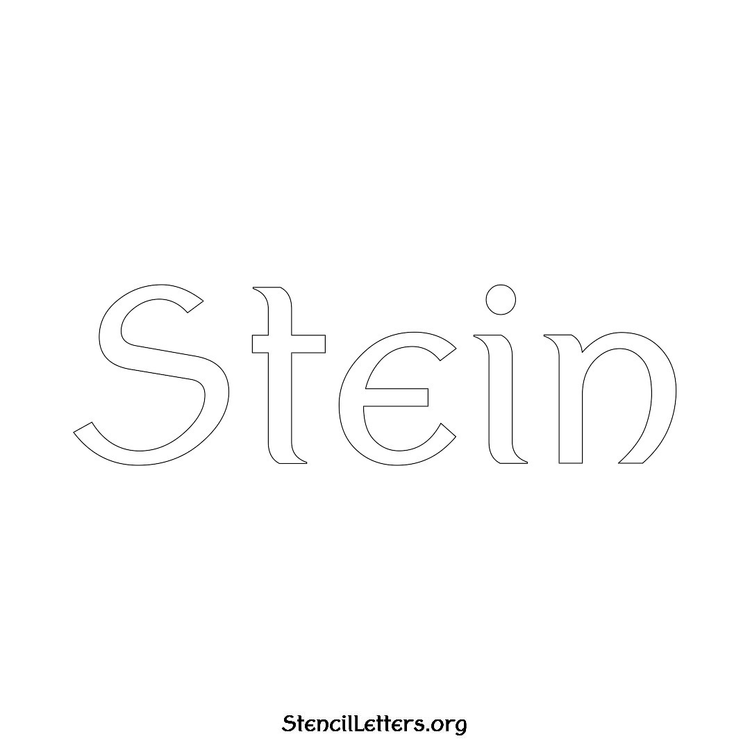 Stein Free Printable Family Name Stencils with 6 Unique Typography and ...