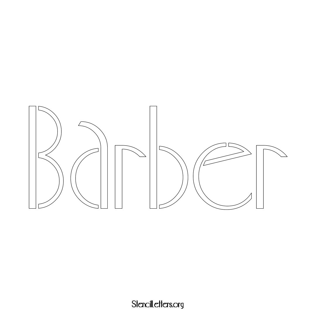 Barber Free Printable Family Name Stencils With 6 Unique Typography And 