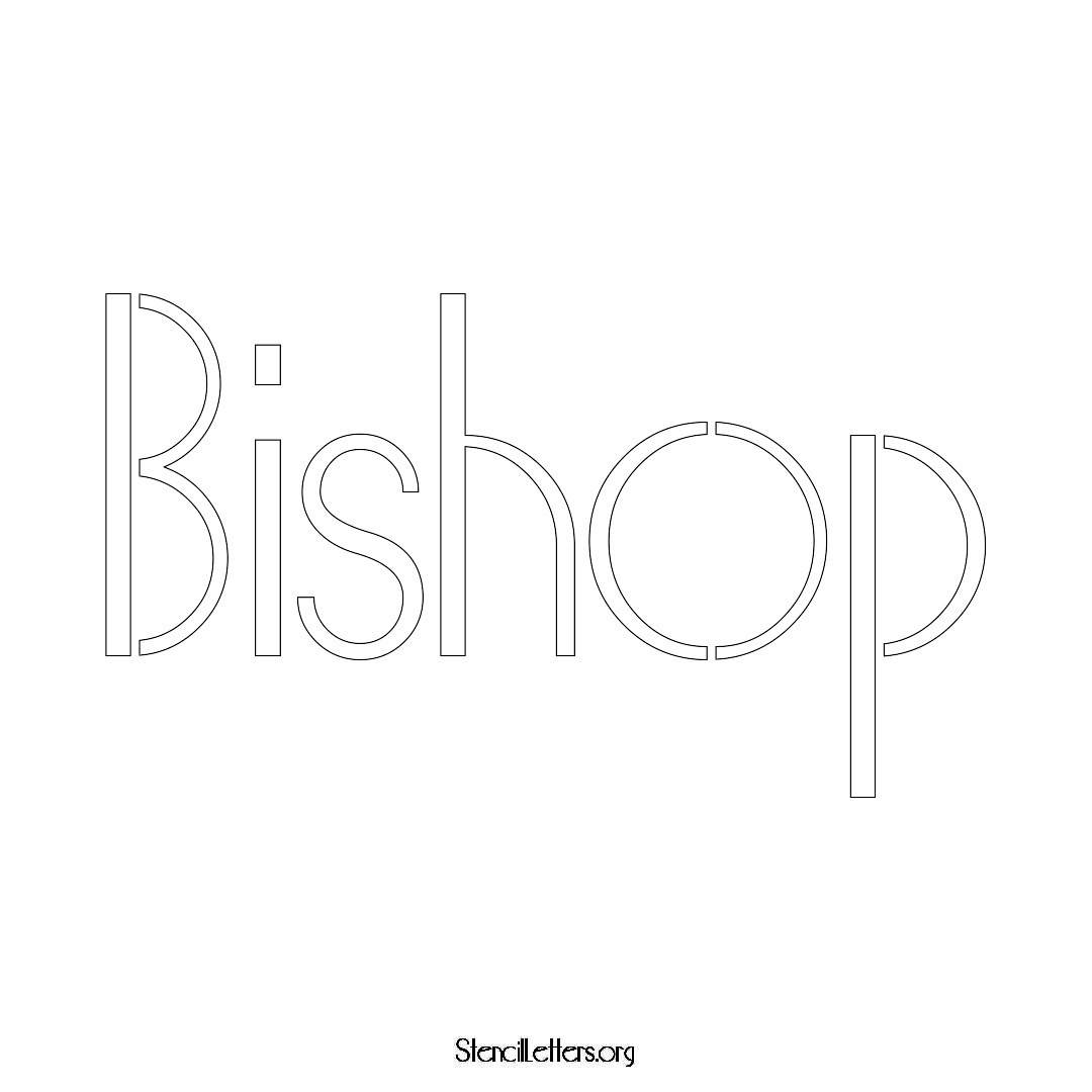 Bishop Free Printable Family Name Stencils with 6 Unique Typography and ...