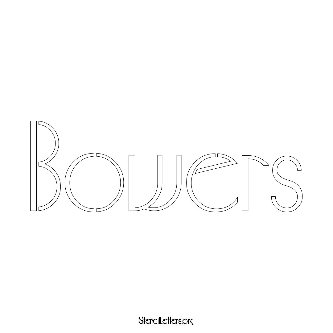 Bowers Free Printable Family Name Stencils with 6 Unique Typography and ...