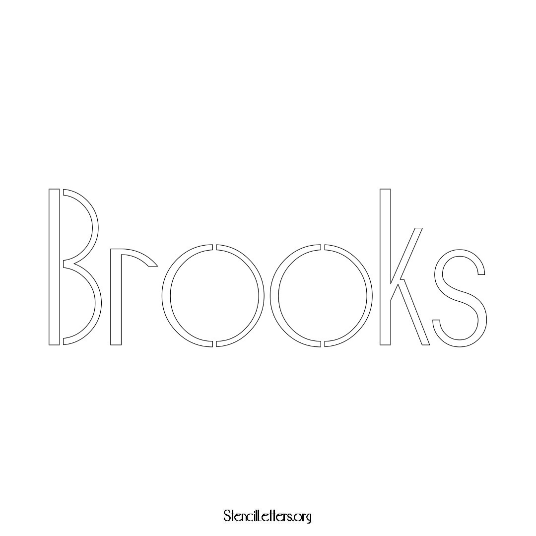 Brooks Free Printable Family Name Stencils with 6 Unique Typography and ...