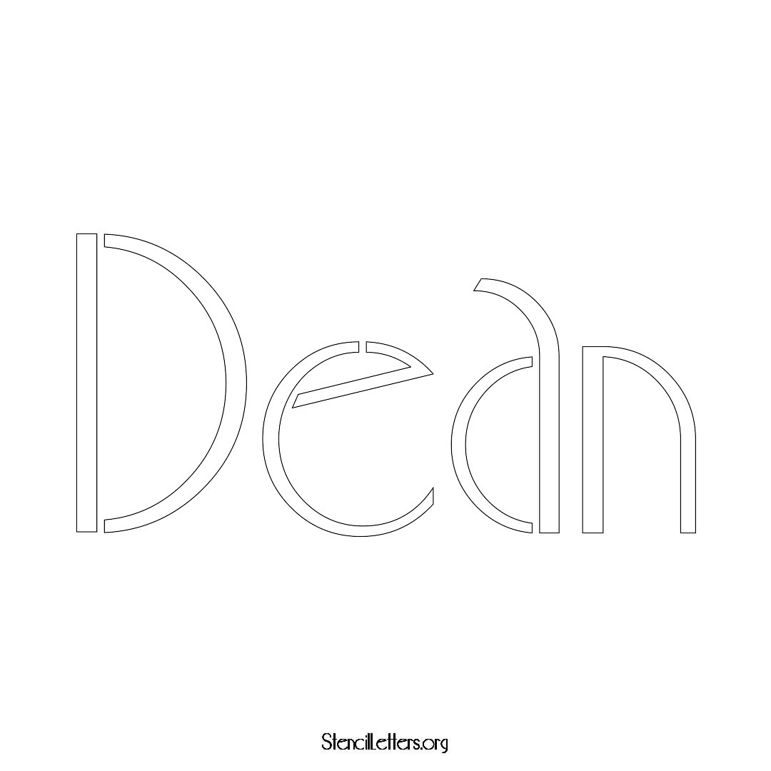 Dean Free Printable Family Name Stencils with 6 Unique Typography and ...