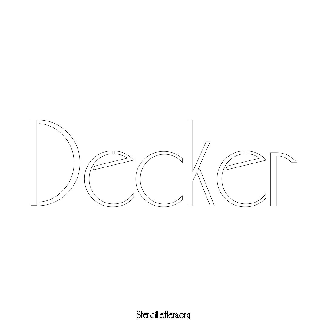 Decker Free Printable Family Name Stencils with 6 Unique Typography and ...