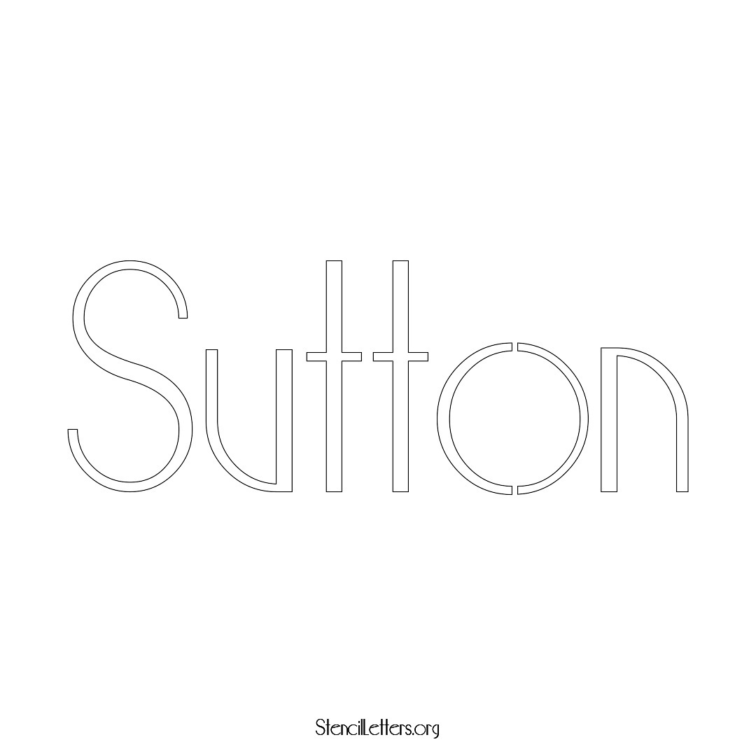 Sutton Free Printable Family Name Stencils with 6 Unique Typography and ...