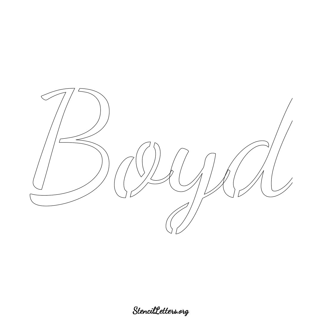 Boyd Free Printable Family Name Stencils with 6 Unique Typography and ...