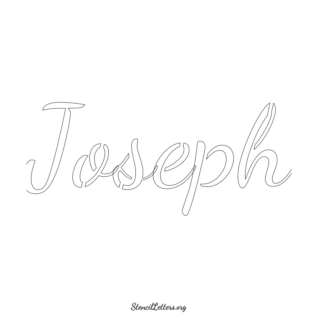 Joseph Free Printable Family Name Stencils with 6 Unique Typography and ...
