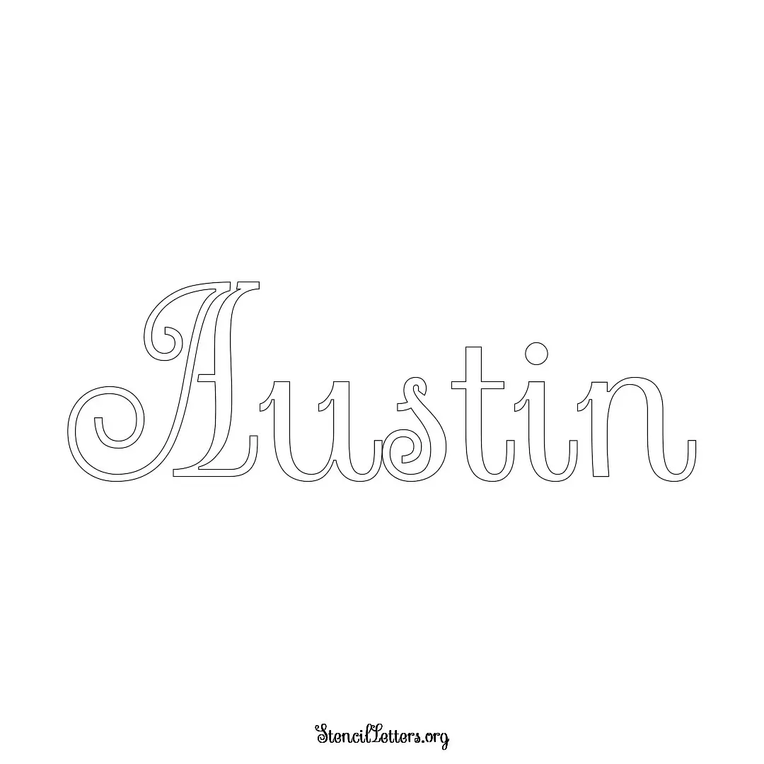 Austin Free Printable Family Name Stencils with 6 Unique Typography and Lettering Bridges