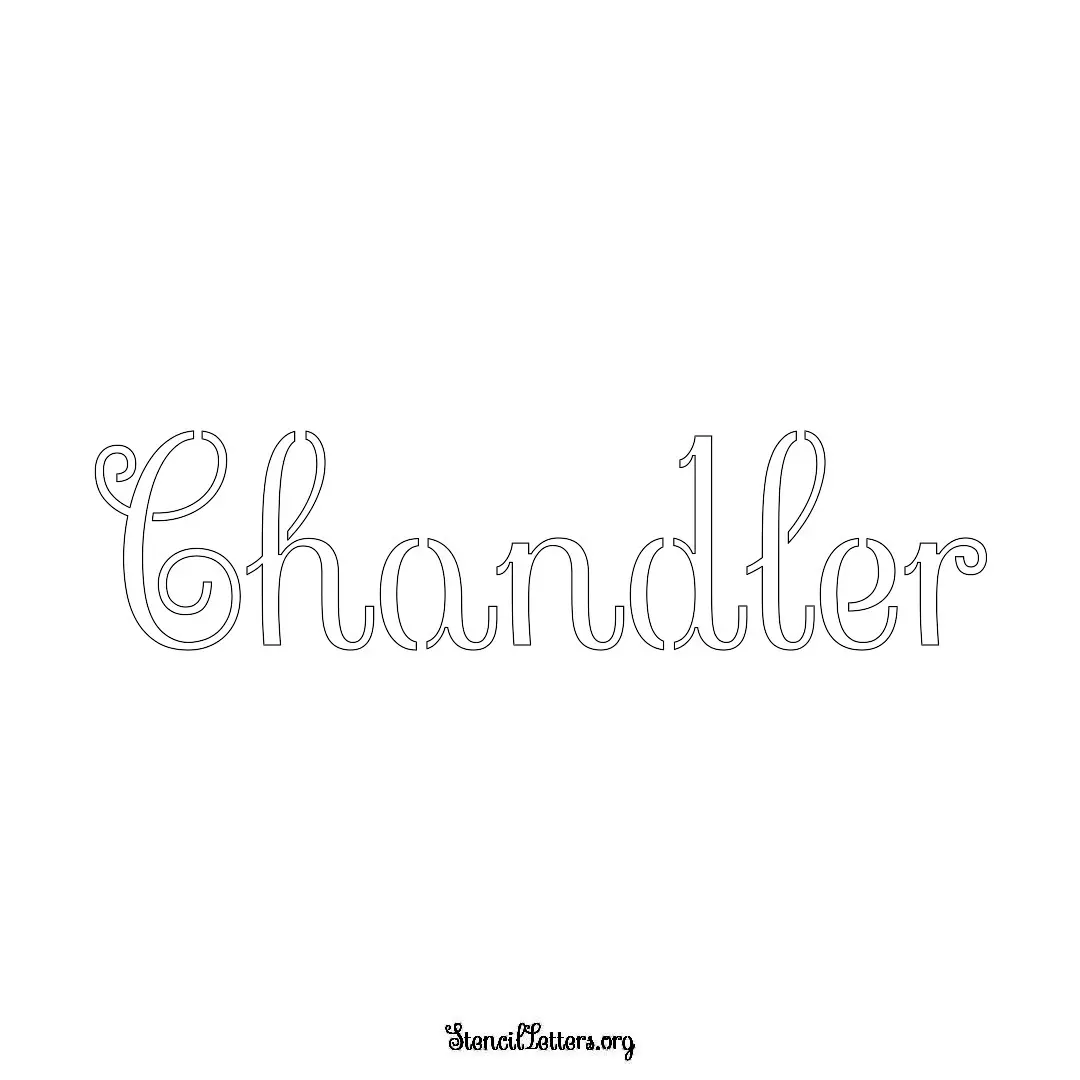 Chandler Free Printable Family Name Stencils with 6 Unique Typography and Lettering Bridges