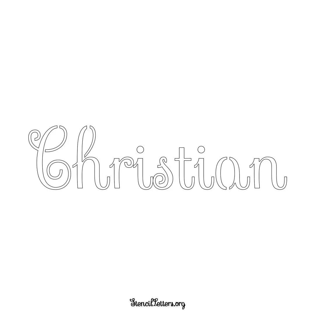 Christian Free Printable Family Name Stencils with 6 Unique Typography and Lettering Bridges