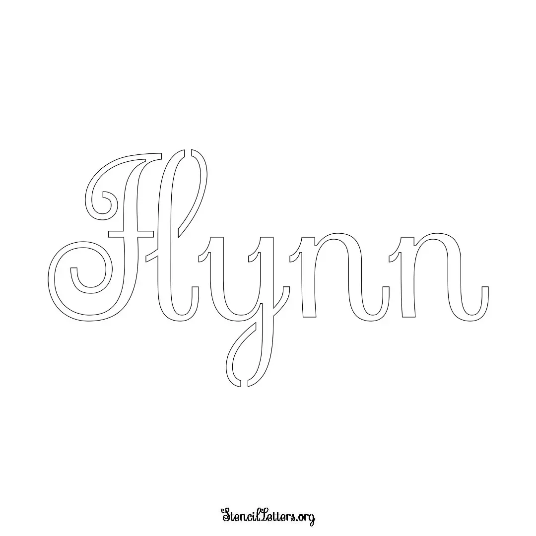 Flynn Free Printable Family Name Stencils with 6 Unique Typography and Lettering Bridges