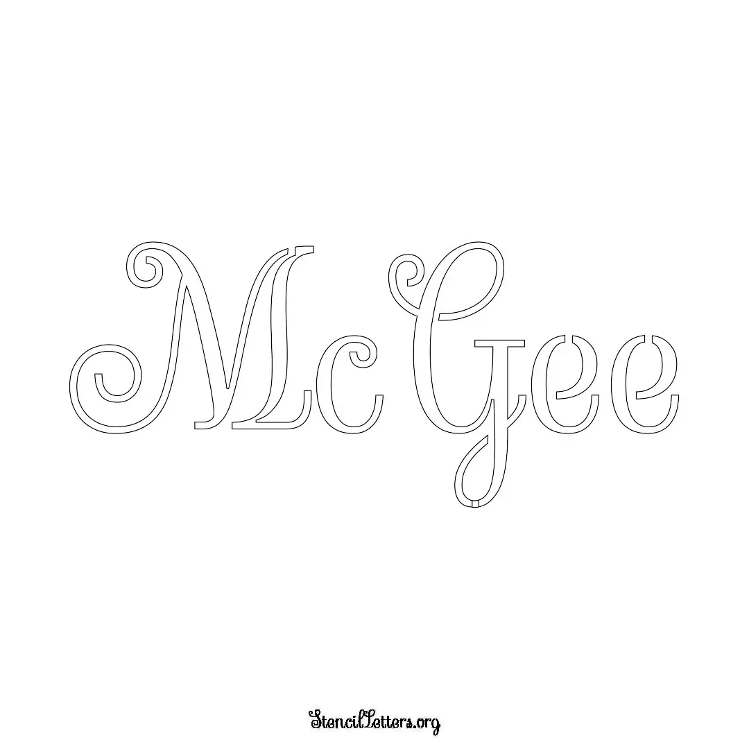 Mcgee Free Printable Family Name Stencils with 6 Unique Typography and Lettering Bridges