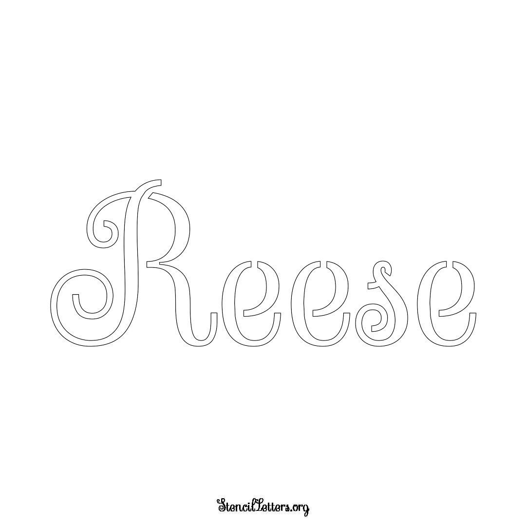 Reese Free Printable Family Name Stencils with 6 Unique Typography and ...