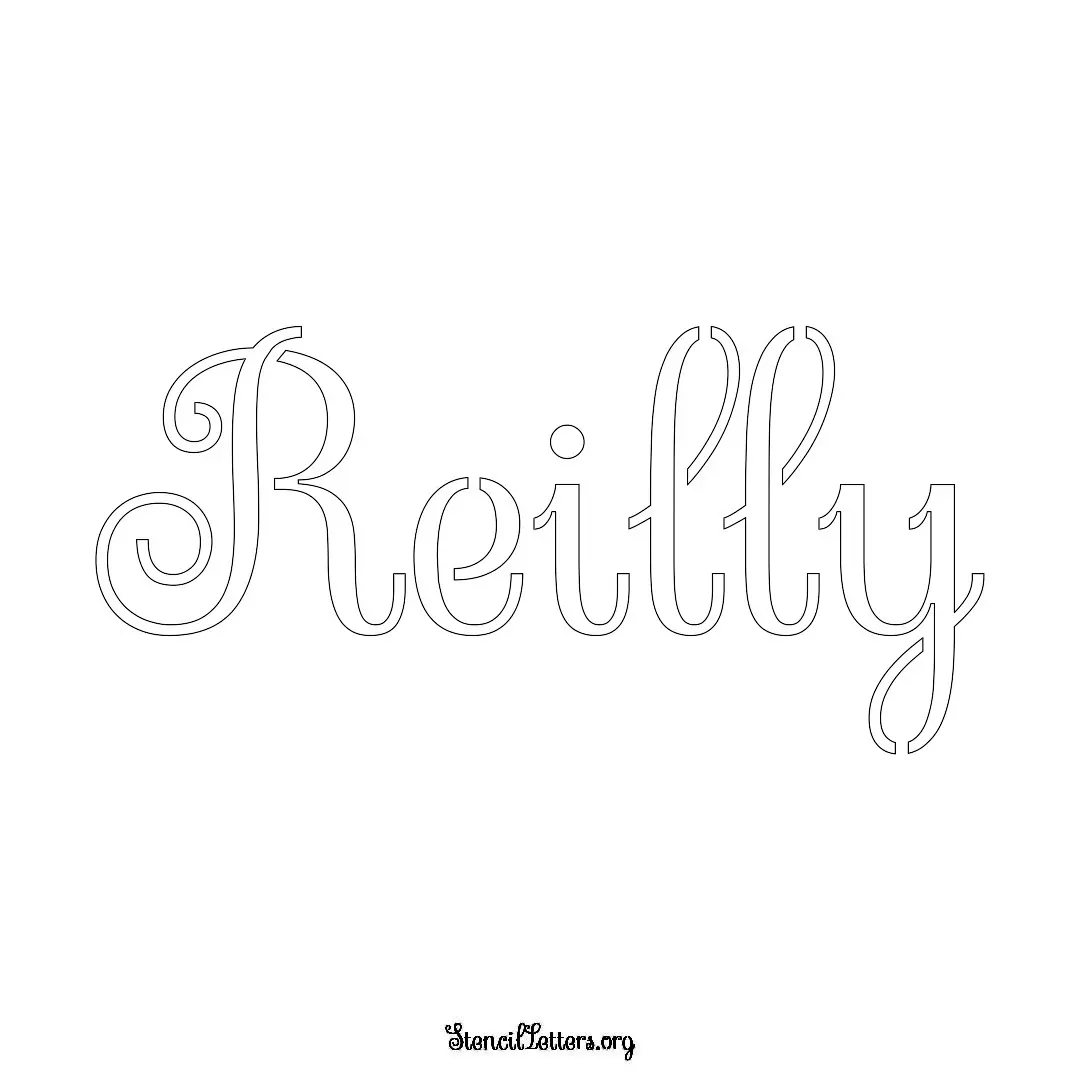 Reilly Free Printable Family Name Stencils with 6 Unique Typography and Lettering Bridges